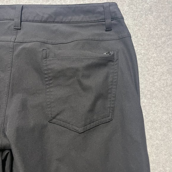 Lululemon Pants Mens 34x31 Black Chino ABC Pant Classic Mid Rise Four Way Stretc - Picture 8 of 11